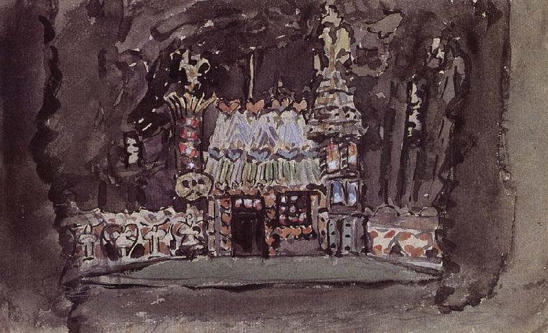 Mikhail Vrubel The Gingerbread House Germany oil painting art